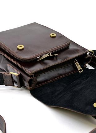 Мужская кожаная сумка через плечо gx-3027-3md tarwa