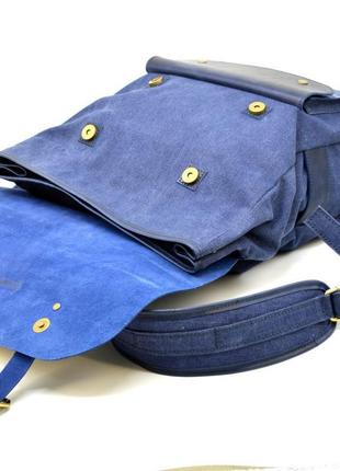 Рюкзак унісекс мікс тканини канваc і шкіри kkc-9001-4lx tarwa7 фото