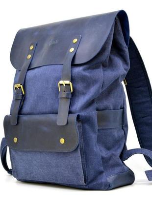 Рюкзак унісекс мікс тканини канваc і шкіри kkc-9001-4lx tarwa1 фото