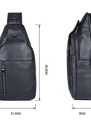 Рюкзак на одно плечо из натуральной кожи большого размера для мужчин jd4004la