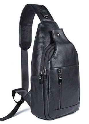 Рюкзак на одно плечо из натуральной кожи большого размера для мужчин jd4004la