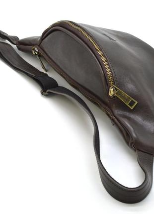 Брендовая напоясная сумка tarwa gx-3036-4lx из натуральной глянцевой кожи3 фото