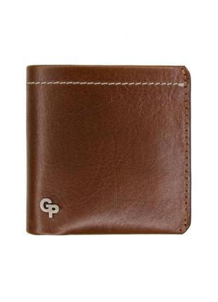 Кожане портмоне grande pelle 550623 глянцева шкіра коньяк