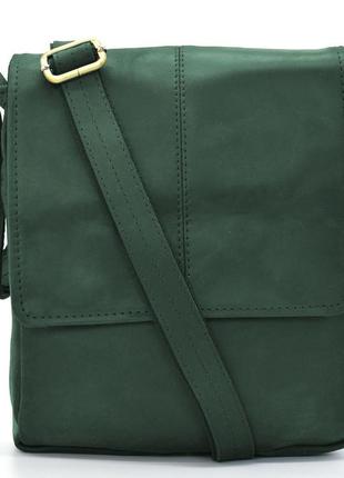 Чоловіча сумка через плече tarwa re-1301-3md зелена1 фото