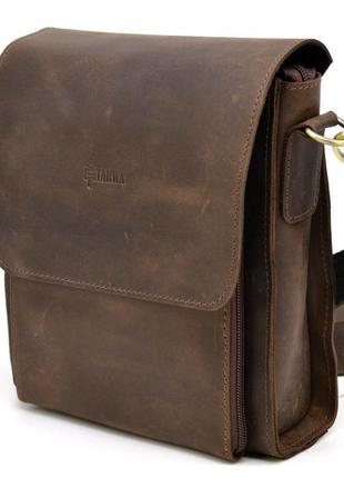 Чоловіча сумка через плече rc-3027-3md tarwa, з натуральної шкіри3 фото
