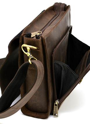 Мужская сумка через плечо rc-3027-3md tarwa, из натуральной кожи8 фото