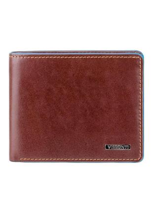 Гаманець чоловічий visconti alp85 ozwald с rfid (italian brown)