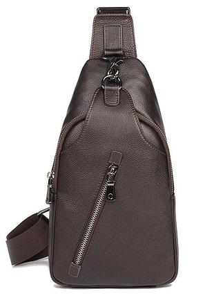 Мінірюкзак на одній шлейкі з натуральної шкіри jd4016q