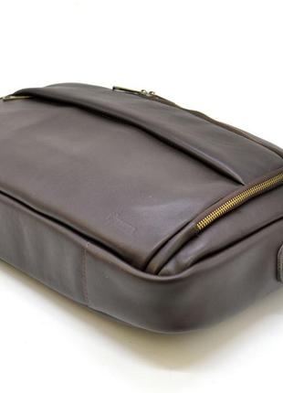 Шкіряна сумка для ділового чоловіка gc-7334-3md бренда tarwa7 фото