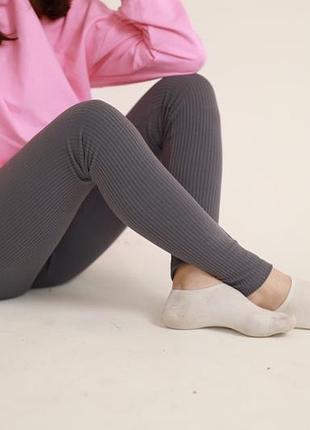 Женские лосины в рубчик3 фото