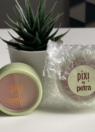 Румяна хайлайтер 2 в 1 pixi beauty blush duo peach honey