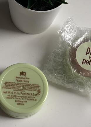 Румяна хайлайтер 2 в 1 pixi beauty blush duo peach honey3 фото