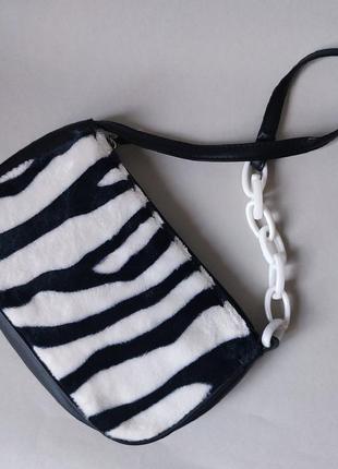 Плюшева сумочка зебра