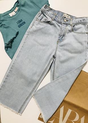 🛍джинсы широкие палаццо zar на девочку 4-5 лет