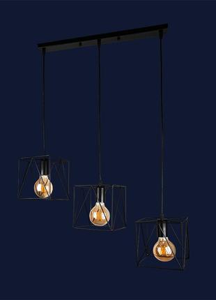 Люстра в стиле лофт 756pr103f-3 bk(500)