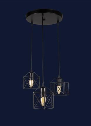Люстра в стиле лофт 756pr101f-3 bk (300)