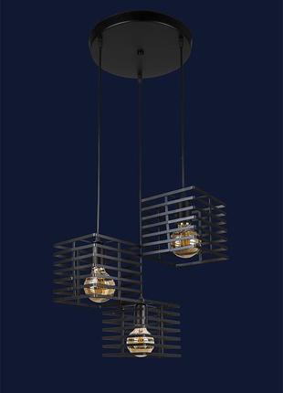 Люстра в стиле лофт 756pr104f-3 bk (300)