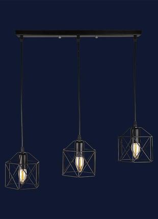 Люстра в стиле лофт 756pr101f-3 bk(500)