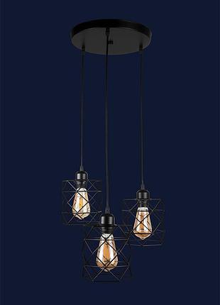 Люстра в стиле лофт 756pr105f-3 bk (300)