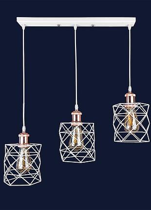Люстра в стиле лофт 756pr105f-3 wh+rg (500)