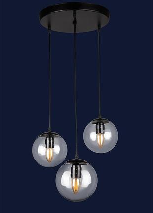 Люстра в стиле лофт 756pr150f-3 bk+cl (300)