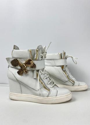 Оригинальные белые кроссовки giuseppe zanotti 39 занотти