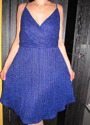 Ошатне плаття-сарафан з спідницею плісе new look р. 50