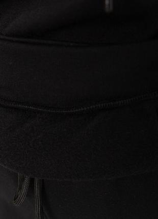 Спорт костюм женский на флисе цвет черный6 фото