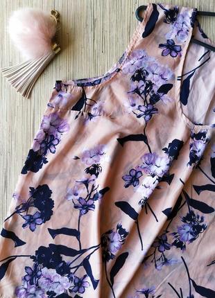 Нежная персиковая блуза в цветочный принт2 фото