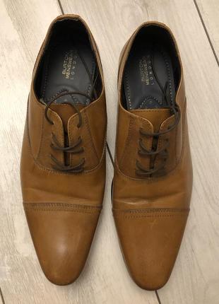 Новые кожаные мужские туфли burton(45)1 фото
