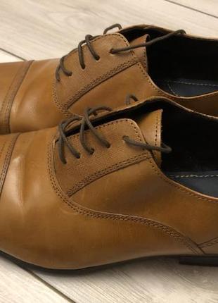 Новые кожаные мужские туфли burton(45)4 фото