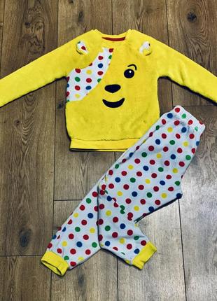 Костюм из двух предметов флисовая пижама падси pudsey george (англия)