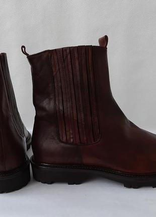 Оригін. bogner ford нові чоловік. чоботи черевики 28 cm — 28.5 cm шкіра коричневий made in italy3 фото