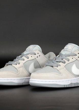 Мужские кожаные кроссовки,кеды nike sb dunk low  #найк