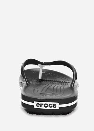 Шлепанцы вьетнамки crocs crocband flip м12 45/46 black2 фото