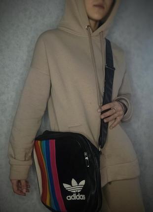 Модна велика сумка через плече adidas3 фото