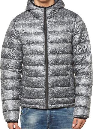 Мужская нейлоновая куртка scotch&soda l-xl military puffer размер мужской сша l/ес 52-54/3