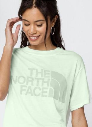 The north face футболка женская короткий оверсайз хлопковая хлопок