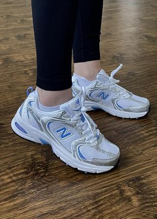 Кроссовки женские new balance 530 silver/blue