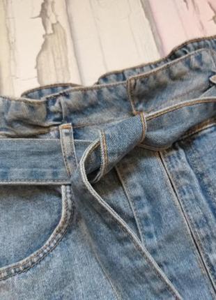 Новая джинсовая мини юбка с ремнем2 фото