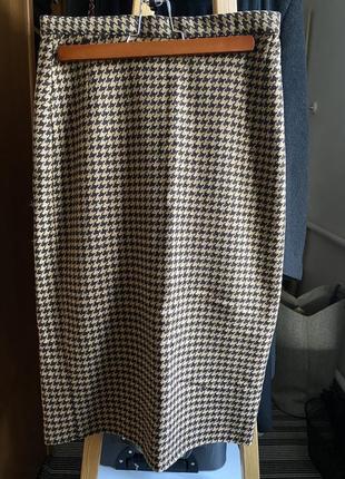 Новая теплая юбка миди юбка1 фото