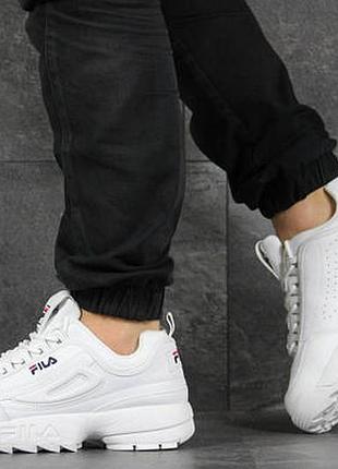 Білі кросівки шкіряні fila exclusive черевики кеди2 фото