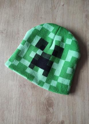 Детская фирменная шапка  minecraft. 5-6 лет.