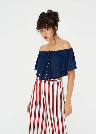 Синій топ pull&bear