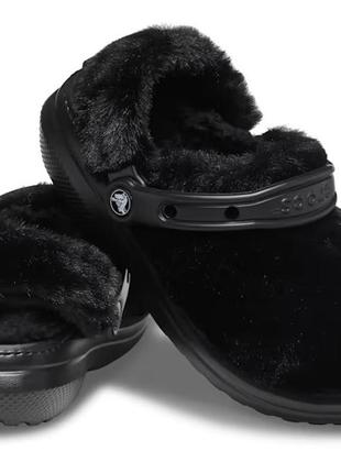 Утеплені сабо crocs classic fur sure, w8