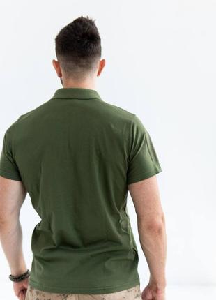 Поло зелене, футболка зелена, хакі, тактичне поло , чоловіча футболка, сорочка, короткий рукав3 фото