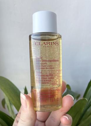 Clarins total cleansing oil очищуюча олійка для зняття макіяжу1 фото