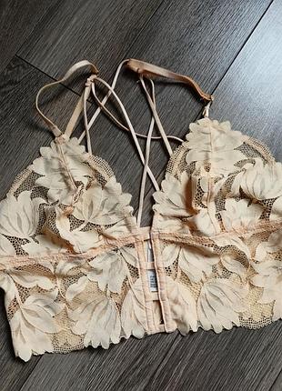 Прозрачный кружевной браллет,топ бра