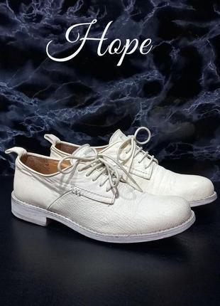 Кожаные женские туфли оксфорды hope1 фото