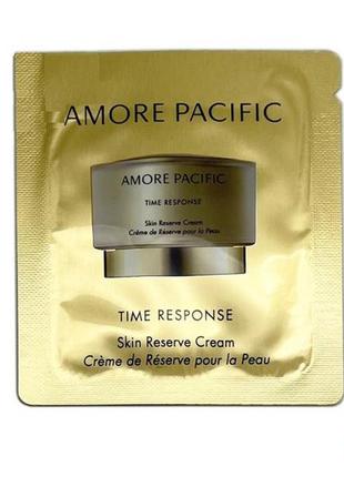 Amore pacific time response skin reserve cream 1ml, крем для лица для мгновенного улучшения эластичн